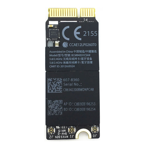 For Apple MacBook Pro 13" Retina A1425 A1398 2013 Replacement Airport Bluetooth WiFi Card - OEM-Repair Outlet