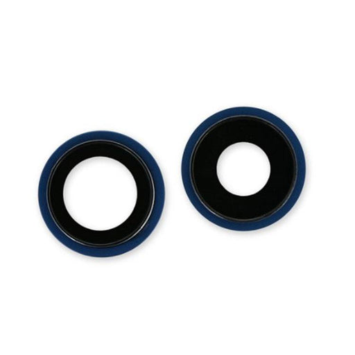 For Apple iPhone 12 / 12 Mini Replacement Camera Lens With Bezel (Blue)-Repair Outlet