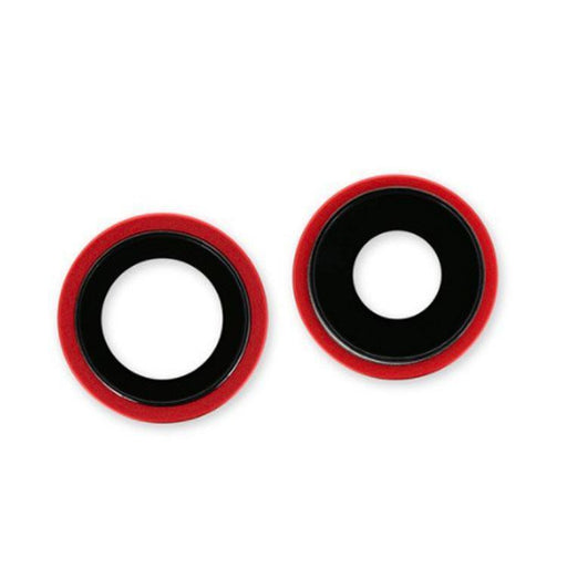 For Apple iPhone 12 / 12 Mini Replacement Camera Lens With Bezel (Red)-Repair Outlet
