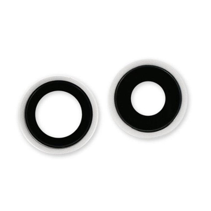 For Apple iPhone 12 / 12 Mini Replacement Camera Lens With Bezel (White)-Repair Outlet