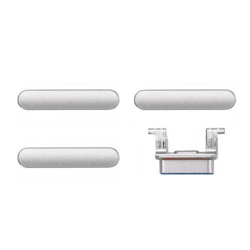 For Apple iPhone 8 Replacement Button Set (Silver)-Repair Outlet