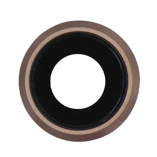 For Apple iPhone 8 Replacement Rear Camera Lens With Bezel (Gold)-Repair Outlet