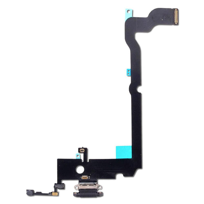 For Apple iPhone XS Max Replacement Charging Port & Microphone Flex - Black-Repair Outlet
