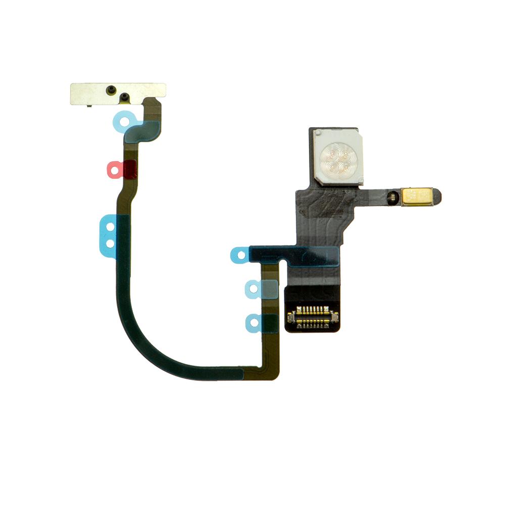 For Apple iPhone XS Replacement Power and Top Microphone Flex with Flash-Repair Outlet
