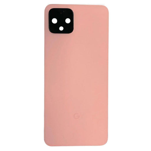 For Google Pixel 4 Replacement Battery Cover / Rear Panel With Camera Lens & Adhesive (Pink)-Repair Outlet