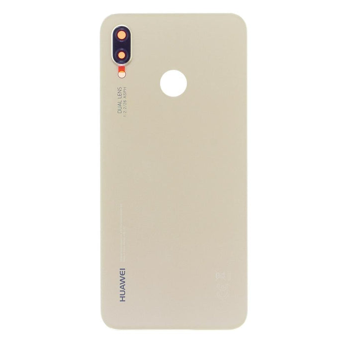 For Huawei P20 Lite Replacement Rear Battery Cover Inc Lens with Adhesive (Platinum Gold)-Repair Outlet