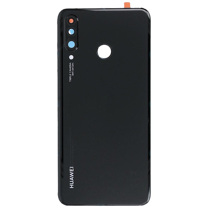 For Huawei P30 Lite Replacement Rear Battery Cover Inc Lens with Adhesive (Black)-Repair Outlet