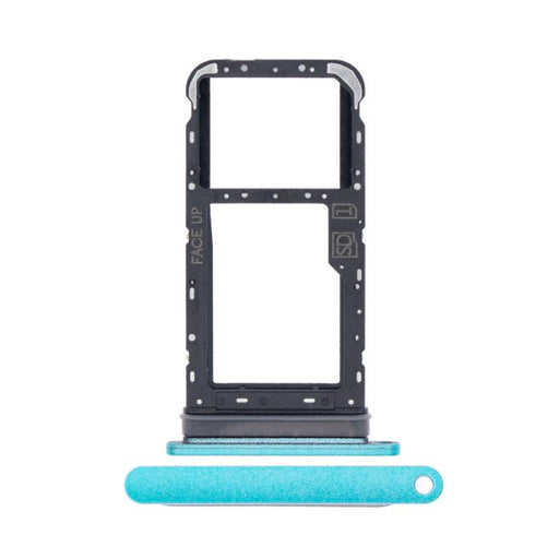 For Motorola Moto E7 Replacement Sim Card Tray (Aqua Blue)-Repair Outlet