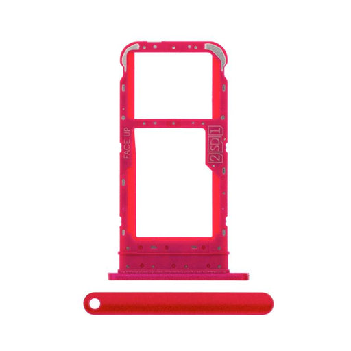 For Motorola Moto E7 Replacement Sim Card Tray (Red)-Repair Outlet