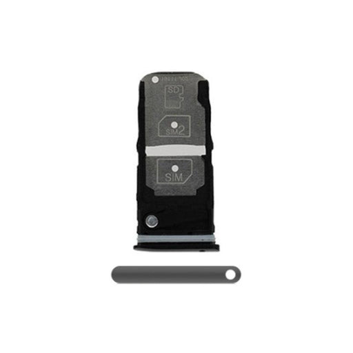 For Motorola Moto Z4 (XT1980) Replacement Sim Card Tray (Black)-Repair Outlet