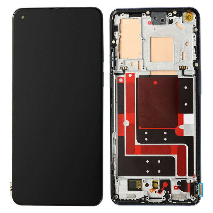 For OnePlus 9 Replacement Touch Screen LCD Assembly With Frame (Black)-Repair Outlet