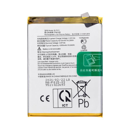 For OnePlus Nord N10 5G Replacement Battery 4300 mAh-Repair Outlet