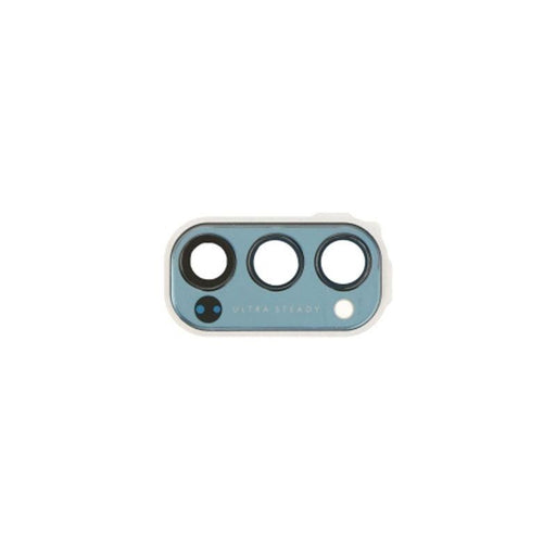 For Oppo Reno4 Pro 5G Replacement Rear Camera Lens With Cover Bezel Ring (Blue)-Repair Outlet