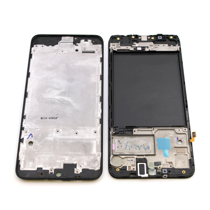 For Samsung Galaxy A10 / A105 Replacement Mid Frame Chassis Assembly With Buttons (Black)-Repair Outlet