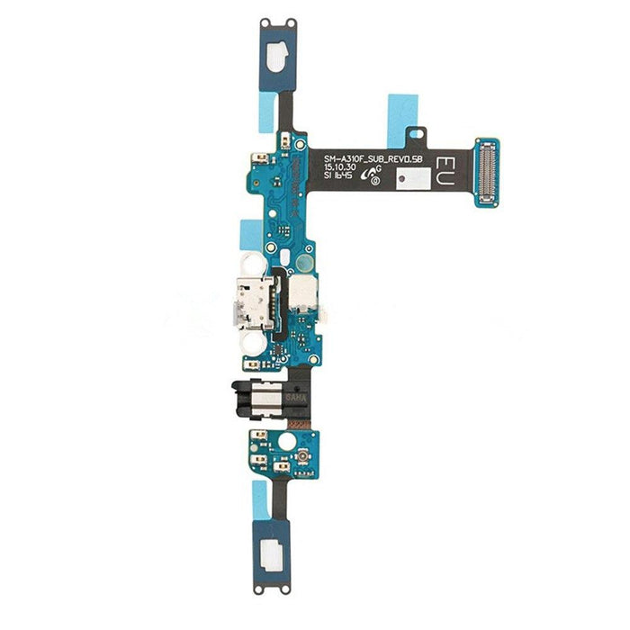 For Samsung Galaxy A3 (2016) / A310 Replacement Charging Port Flex With Headphone Port & Microphone-Repair Outlet