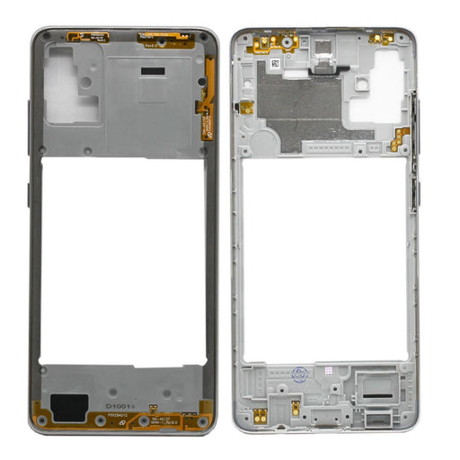 For Samsung Galaxy A51 (2019) Replacement Battery Cover Chassis With Buttons (White)-Repair Outlet