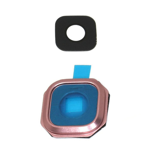 For Samsung Galaxy A7 2016 A710 Replacement Camera Lens And Bracket With Adhesive (Pink)-Repair Outlet
