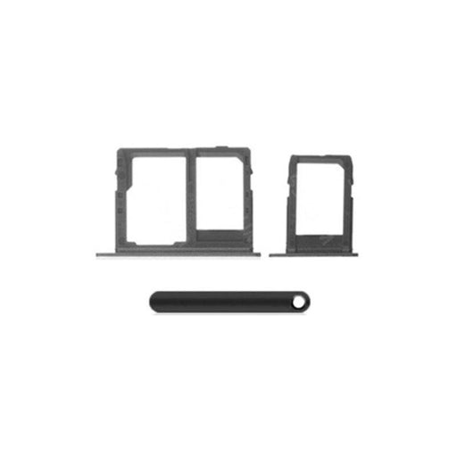For Samsung Galaxy J8 J810 Replacement Sim Card Tray (Black)-Repair Outlet