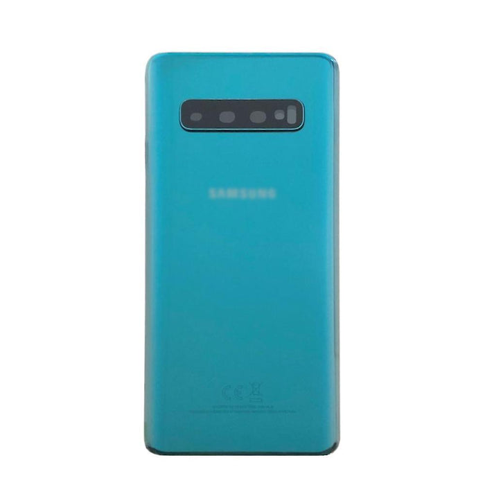 For Samsung Galaxy S10+ Replacement Rear Battery Cover with Adhesive (Prism Green)-Repair Outlet