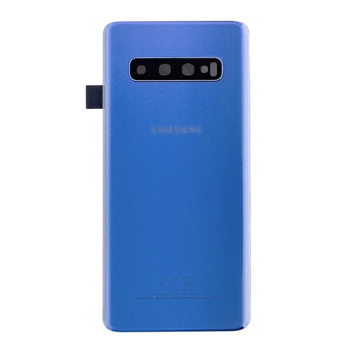 For Samsung Galaxy S10 Replacement Rear Battery Cover with Adhesive (Prism Blue)-Repair Outlet