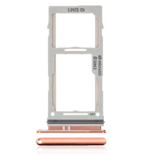 For Samsung Galaxy S10 / S10 Plus Replacement Dual Sim Card Tray (Flamingo Pink)-Repair Outlet