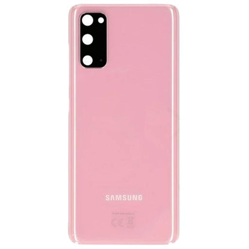 For Samsung Galaxy S20 Replacement Rear Battery Cover Including Lens with Adhesive (Cloud Pink)-Repair Outlet