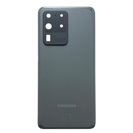 For Samsung Galaxy S20 Ultra Replacement Rear Battery Cover Including Lens with Adhesive (Cosmic Grey)-Repair Outlet
