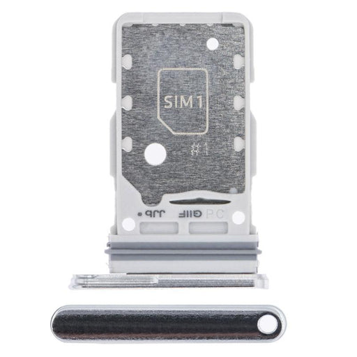For Samsung Galaxy S21 Ultra G998 Replacement Dual Sim Card Tray (Phantom Silver)-Repair Outlet