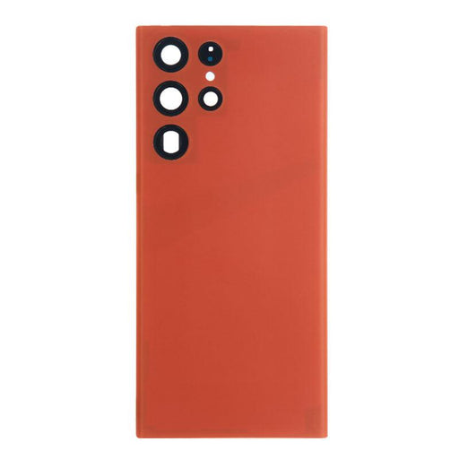 For Samsung Galaxy S22 Ultra Replacement Battery Cover With Lens (Sunrise Orange)-Repair Outlet