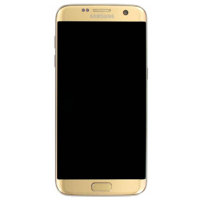 For Samsung Galaxy S7 Edge G935F Replacement LCD Touch Screen Full Frame (Gold)-Repair Outlet
