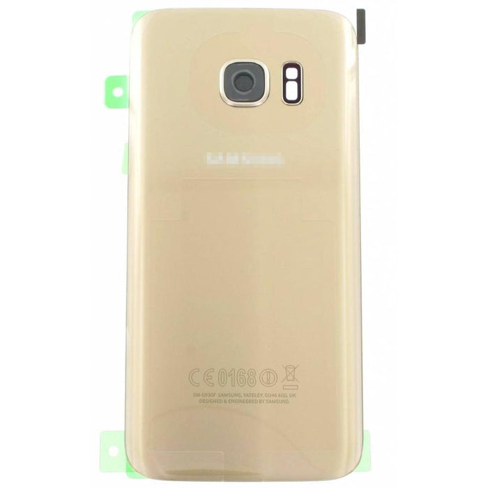 For Samsung Galaxy S7 Replacement Rear Battery Cover with Adhesive (Gold)-Repair Outlet