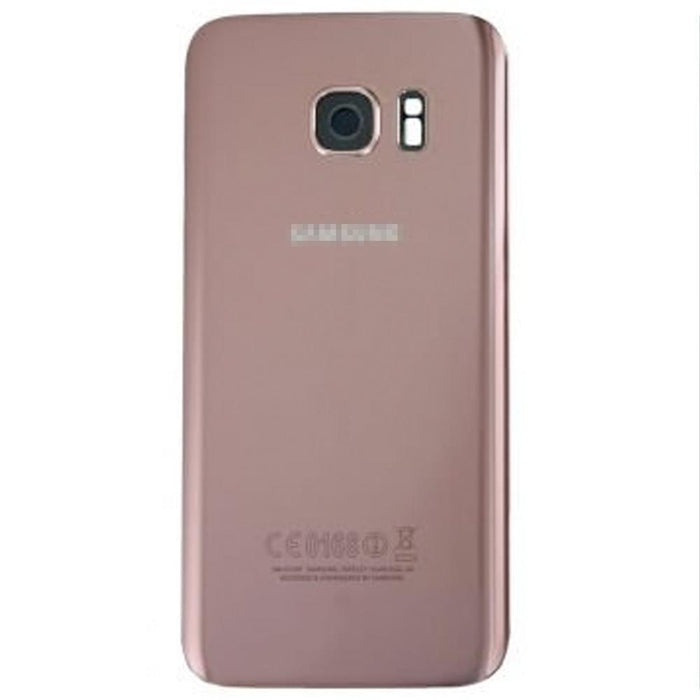 For Samsung Galaxy S7 Replacement Rear Battery Cover with Adhesive (Pink Gold)-Repair Outlet