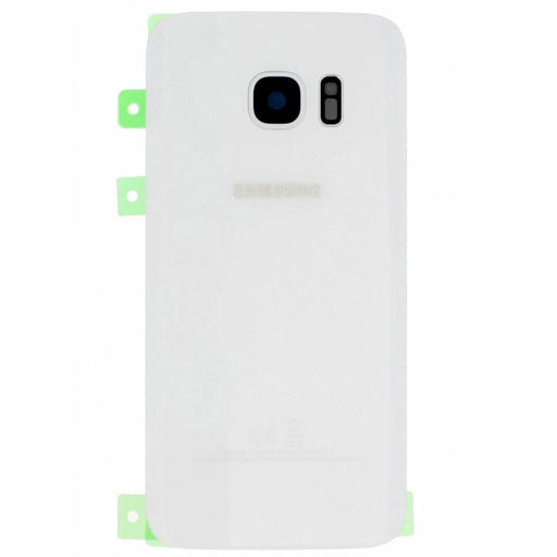For Samsung Galaxy S7 Replacement Rear Battery Cover with Adhesive (White)-Repair Outlet