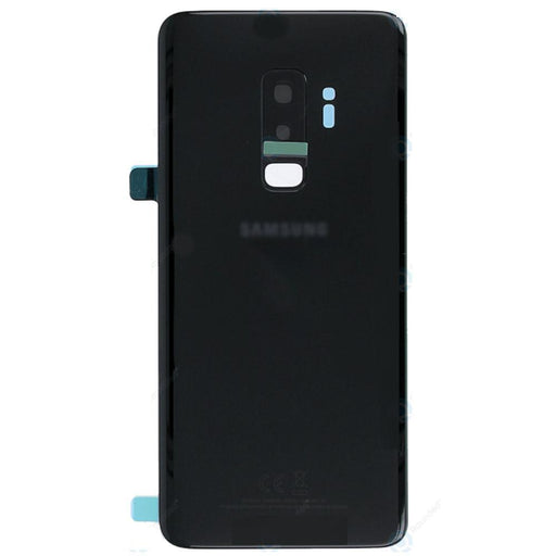 For Samsung Galaxy S9 Plus Replacement Rear Battery Cover with Adhesive (Black)-Repair Outlet