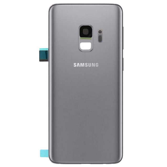 For Samsung Galaxy S9 Replacement Rear Battery Cover with Adhesive (Titanium Grey)-Repair Outlet