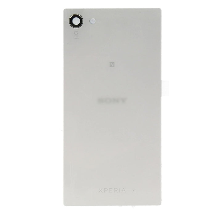 For Sony Xperia Z5 Compact Battery Cover Rear Glass Panel Replacement (White)-Repair Outlet