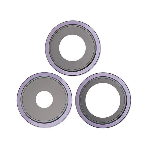 For iPhone 14 Pro / 14 Pro Max Replacement Rear Camera Lens With Cover Bezel Ring (Deep Purple)-Repair Outlet