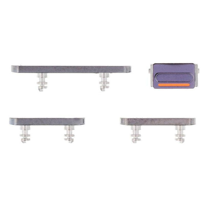 For iPhone 14 Pro Max Replacement Button Set (Deep Purple)-Repair Outlet