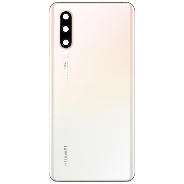 Huawei P30 Replacement Rear Battery Cover Inc Lens with Adhesive (Pearl White)-Repair Outlet