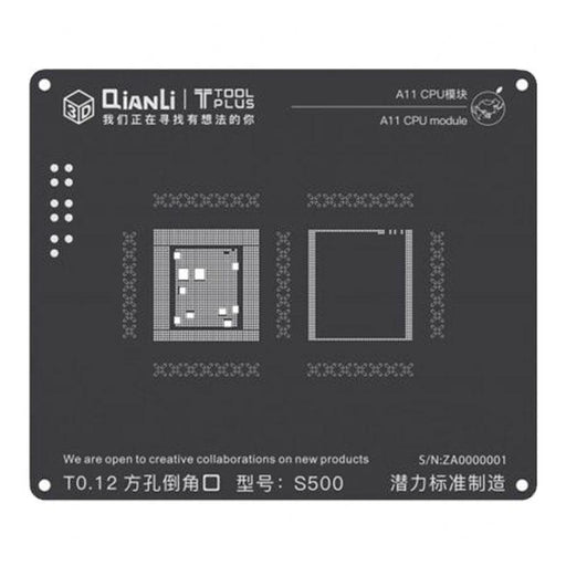 QianLi 3D BGA Stencil Template - A11 CPU Module - iPhone 8 (S500)-Repair Outlet
