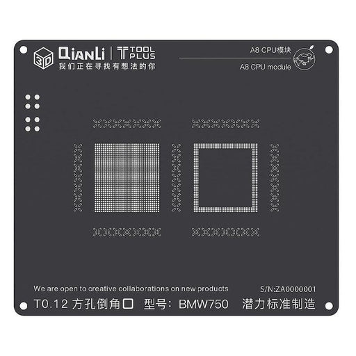 QianLi 3D BGA Stencil Template - A8 CPU Module - iPhone 6 (BMW750)-Repair Outlet