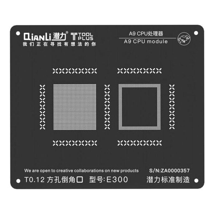 QianLi 3D BGA Stencil Template - A9 CPU Module - iPhone 6S (E300)-Repair Outlet