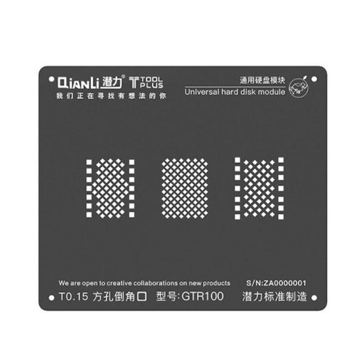 QianLi 3D BGA Stencil Template - Universal Hard Disk Module (GTR100)-Repair Outlet