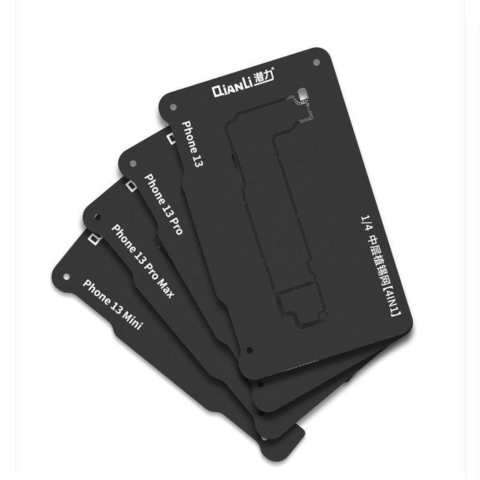 Qianli 4 in 1 Double-Side Middle Frame Reballing Platform For iPhone 13 series-Repair Outlet