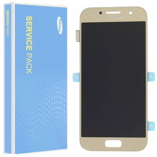 For Samsung Galaxy A3 A320 (2017) Service Pack Gold Touch Screen Display GH97-19732B / GH97-19753B-Repair Outlet