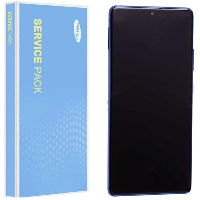 For Samsung Galaxy S10 Lite G770F Service Pack Prism Blue Full Frame Touch Screen Display GH82-21672C / GH82-21992C-Repair Outlet