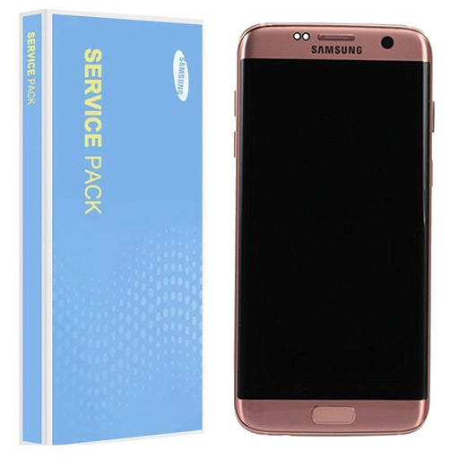 For Samsung Galaxy S7 Edge G935F Service Pack Pink Full Frame Touch Screen Display GH97-18533E/ GH97-18767E-Repair Outlet