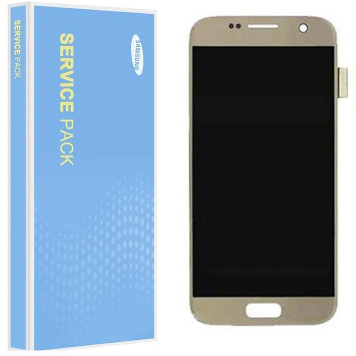For Samsung Galaxy S7 G930 Service Pack Gold Touch Screen Display GH97-18523C-Repair Outlet