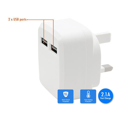 Speedy Dual USB Travel Charger 2.1A-Repair Outlet